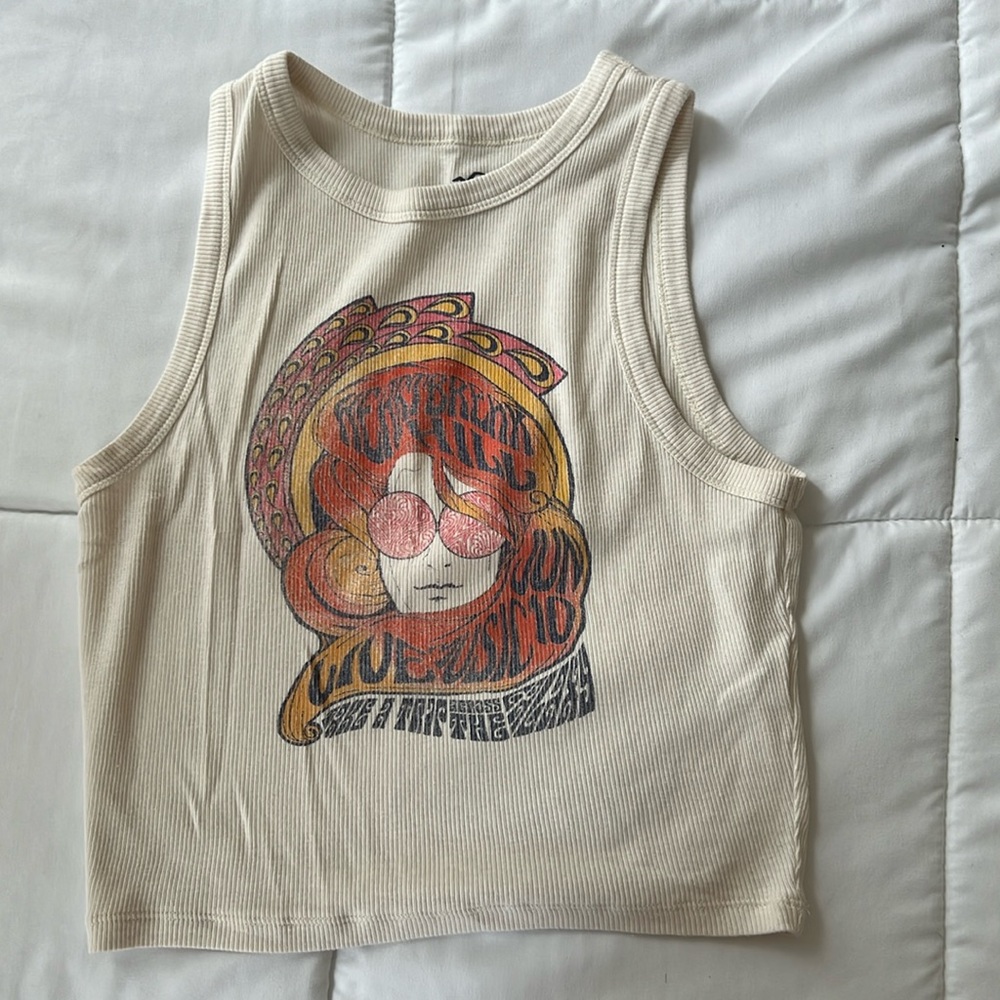 Hollister Graphic Crop Top